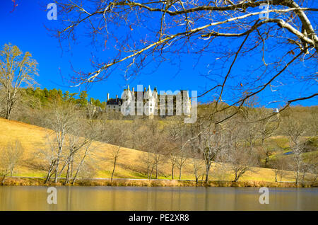 Panoramablick auf das Biltmore Estate in Asheville NC als aus dem Nachlass gründen Stockfoto