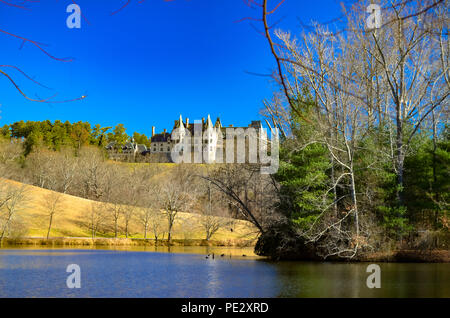 Panoramablick auf das Biltmore Estate in Asheville NC als aus dem Nachlass gründen Stockfoto