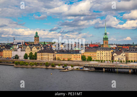 Traditionelle gotischen Gebäude in der Altstadt Gamla Stan in Stockholm, Schweden Stockfoto