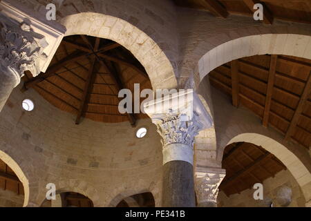 Details von San Giovanni al Sepolcro, Brindisi, Italien Stockfoto