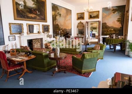 Großbritannien, Wales, Anglesey, Plas Newydd Haus, Wohnzimmer Stockfoto