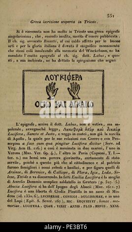 Antologia. Giornale di Regional, Lettere e Arti (Seite 551) Stockfoto