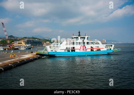 Miyajima Fähre in Seto Inland Sea Hiroshima Bucht Japan Asien Stockfoto