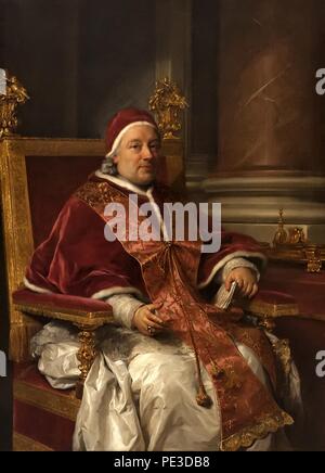 Anton Raphael Mengs (1728-1779) - PORTRET van Paus Clemens XIII (1758) - Bologna, Pinacoteca Nazionale - 26-04-2012 9-53-03. Stockfoto