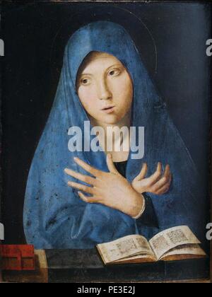 Antonello da Messina - Maria der Verkündigung 1473 sterben. Stockfoto