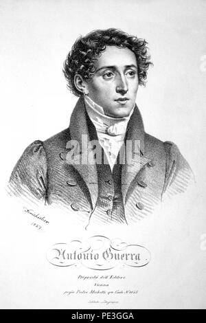 Antonio Guerra 1827 Litho. Stockfoto