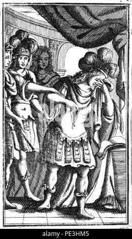 Antonio Vivaldi: Catone in Utica - Bild des Librettos - Venedig 1737. Stockfoto