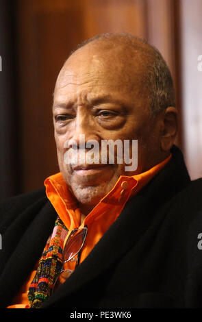 Quincy Jones an der 45th Edition von Umbria Jazz Pressekonferenz mit: Quincy Jones Wo: Rom, Italien Wann: 11 Aug 2018 Quelle: IPA/WENN.com ** Nur für die Veröffentlichung in Großbritannien, den USA, Deutschland, Österreich, Schweiz ** verfügbar Stockfoto