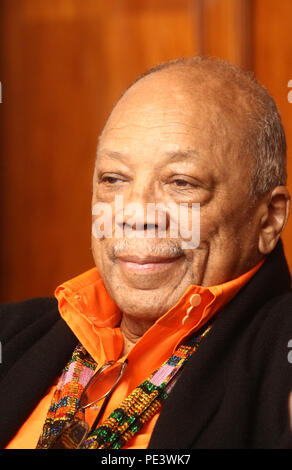 Quincy Jones an der 45th Edition von Umbria Jazz Pressekonferenz mit: Quincy Jones Wo: Rom, Italien Wann: 11 Aug 2018 Quelle: IPA/WENN.com ** Nur für die Veröffentlichung in Großbritannien, den USA, Deutschland, Österreich, Schweiz ** verfügbar Stockfoto