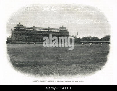 Lord's Cricket Ground, dem Sitz der M C C, 19. Jahrhundert Stockfoto