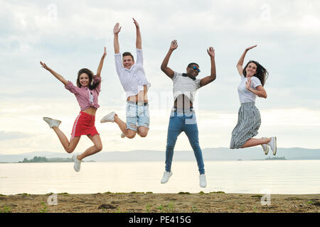 Freunde, die Spaß Stockfoto