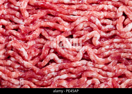 Frisches rohes Hackfleisch Hintergrund Stockfoto