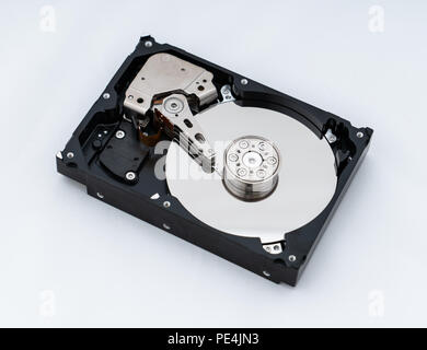 Harte Daten drive Disk Speicher, bis zu schließen. Stockfoto