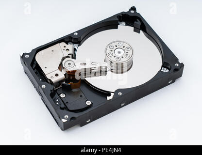 Harte Daten drive Disk Speicher, bis zu schließen. Stockfoto