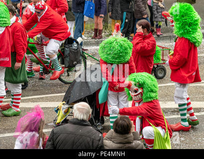 Karnevalsumzug in Straßburg, Elsass, Frankreich, Europa, Stockfoto