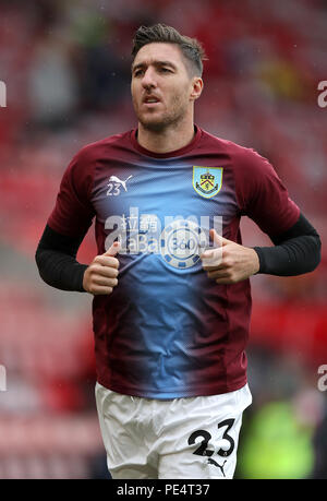 Burnley ist Stephen Ward vor dem Premier League Spiel in St Mary's, Southampton. PRESS ASSOCIATION Foto. Bild Datum: Sonntag, August 12, 2018. Siehe PA-Geschichte Fußball Southampton. Photo Credit: Andrew Matthews/PA-Kabel. Einschränkungen: EDITORIAL NUR VERWENDEN Keine Verwendung mit nicht autorisierten Audio-, Video-, Daten-, Spielpläne, Verein/liga Logos oder "live" Dienstleistungen. On-line-in-Match mit 120 Bildern beschränkt, kein Video-Emulation. Keine Verwendung in Wetten, Spiele oder einzelne Verein/Liga/player Publikationen. Stockfoto