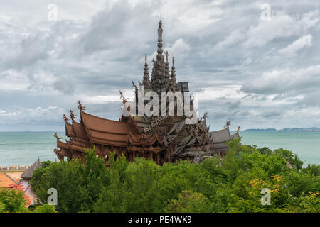 Heiligtum der Wahrheit - Pattaya - Thailand Stockfoto