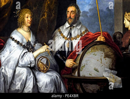 Thomas Howard Earl of Arundel und seine Frau Alathea Talbot ('Hochformat Madagaskar'). 1639/1640 Anthony van Dyck (1599 - 1641) Belgien Flandern Belgien, Öl auf Leinwand, (Workshop) Stockfoto