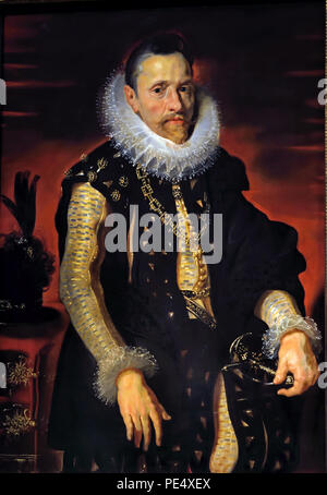 ERZHERZOG - Erzherzog Albrecht VII. (1559-1621) um 1618 von Peter Paul Rubens (1577 - 1640) Belgien (Flämisch belgischen Albert VII (Erzherzog von Österreich für ein paar Monate in 1619 und, gemeinsam mit seiner Frau Isabella Clara Eugenia, Herrscher der habsburgischen Niederlande zwischen 1598 und 1621. Zuvor hatte er einen Kardinal, Erzbischof von Toledo, Vizekönig von Portugal und Generalgouverneur der Habsburgischen Niederlanden. ) Stockfoto