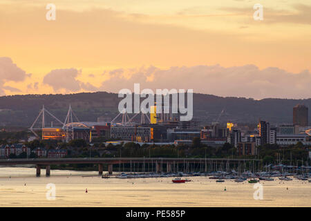 Eine allgemeine Ansicht des Fürstentums Stadion (ehemals Millennium Stadium in Cardiff, Wales, UK. Stockfoto