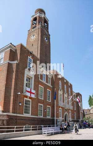 Bellen Rathaus, Rathausplatz, Bellen, London Borough von Abstreifen und Dagenham, Greater London, England, Vereinigtes Königreich Stockfoto