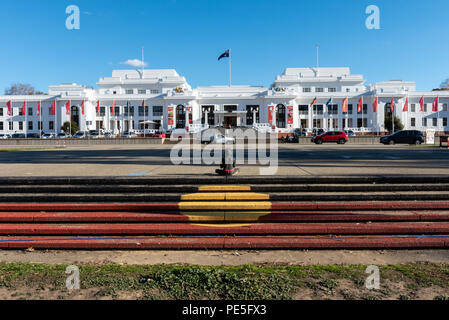 Canberra, Australian Capital Territory, Australien. 11. Juli 2018. Aboriginal Tent Embassy. Jayne Russell/Alamy Stock Foto Stockfoto