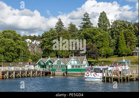 Bowness on Windermere am See Lake District Stockfoto