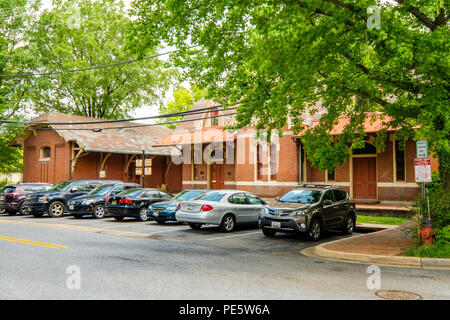 Rockville Bahnhof, 98 Church Street, Rockville, Maryland Stockfoto