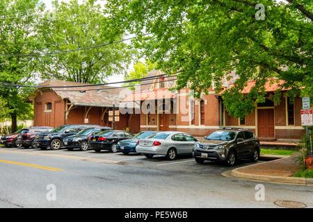 Rockville Bahnhof, 98 Church Street, Rockville, Maryland Stockfoto