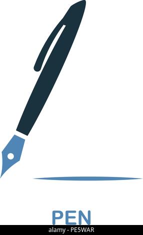 Pen kreative Symbol. Einfaches element Abbildung. Pen Konzept symbol Design aus Bildung Sammlung. Können für im Web verwendet werden, mobile und Print. web design Stock Vektor