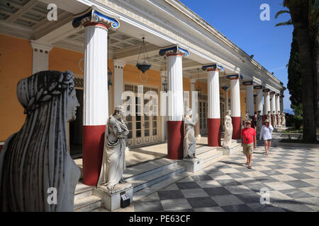 Achilleion, Benitses, Korfu, Griechenland, Europa Stockfoto