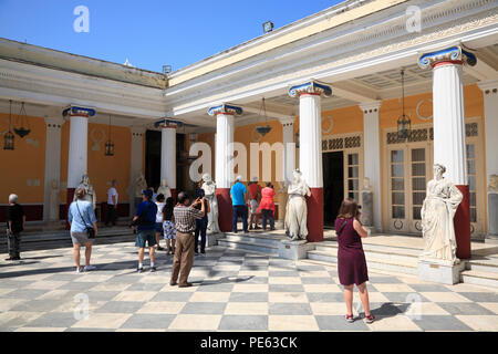 Achilleion, Benitses, Korfu, Griechenland, Europa Stockfoto