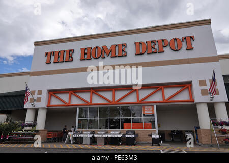 Das Home Depot Store Logo In Vancouver Bc Kanada Stockfotografie Alamy