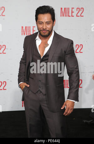 Westwood, CA, USA. 9 Aug, 2018. 09. August 2018 - Westwood, Kalifornien - Sam Medina. ''Mile 22'' Los Angeles Premiere gehalten am Regency Dorf Theater. Photo Credit: Faye Sadou/AdMedia Credit: Faye Sadou/AdMedia/ZUMA Draht/Alamy leben Nachrichten Stockfoto