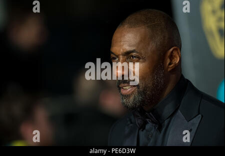 Schauspieler Idris Elba kommt an der EE-British Academy Film Awards, BAFTA-Awards, am Royal Opera House in London, England, am 14. Februar 2016. Foto: Hubert Boesl/dpa - KEINE LEITUNG SERVICE - | Verwendung weltweit Stockfoto