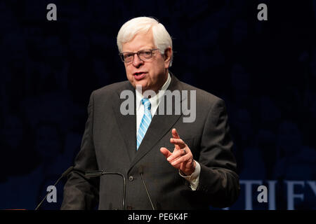 Dennis Prager, syndicated national konservative Radio Talk Show host und Schriftsteller, in seiner Rede auf der Turning Point High School Leadership Summit in Wash Stockfoto