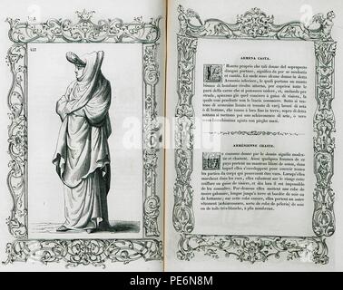 Armena casta - Vecellio Cesare - 1860. Stockfoto