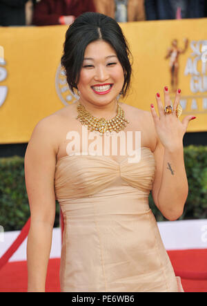 17 SAG Awards am Schrein Theater in Los Angeles. Jenna Ushkowitz Ereignis in Hollywood Leben - Kalifornien, Red Carpet Event, USA, Filmindustrie, Prominente, Fotografie, Kunst, Kultur und Unterhaltung, Topix prominente Mode, Besten, Hollywood Leben, Event in Hollywood Leben - Kalifornien, Roter Teppich und backstage, Film Stars, TV Stars, Prominente, Musik, Bestof, Kunst, Kultur und Unterhaltung, vertikal, eine Person, Fotografie, drei Viertel, 2011 Anfrage tsuni@Gamma-USA.com, Kredit Tsuni/USA, Stockfoto