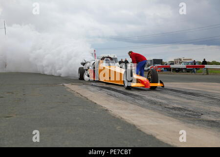 Julian Webbs 'Split Zweite 'Jet Auto bei York Raceway in Melbourne, East Yorkshire Stockfoto