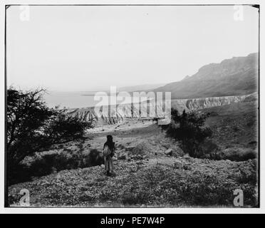 Um das Tote Meer (Bahr Lut). 'Ain Jiddy Blick nach Süden Stockfoto