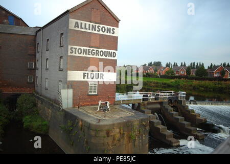 Allinsons Stoneground Mühle, die jetzt Castleford Stoneground Mühle Stockfoto