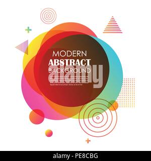 Abstrakt rot Gradient geometrische Muster und Hintergrund. Verwenden Sie für Vektor moderne Kreis Shape Design, Abdeckung, Vorlage, Minimal, Broschüre, Flyer. Stock Vektor
