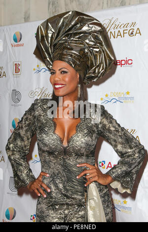 Los Angeles, Kalifornien, USA. 12. Sept. 2015. Omarosa Manigault kommt an der 5. jährlichen Nollywood afrikanischen Film Critics Awards am Orpheum Theater in LA. Stockfoto