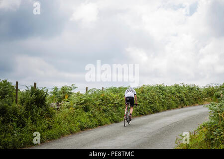 Velo Retro radfahren Ereignis in Ulverston, Cumbria. Stockfoto