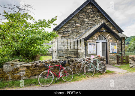 Velo Retro radfahren Ereignis in Ulverston, Cumbria. Stockfoto