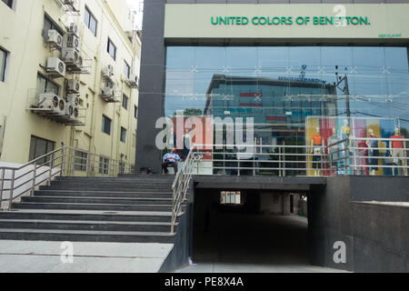 Storefront der Vereinigten Farben von Benetton in Indien Stockfoto