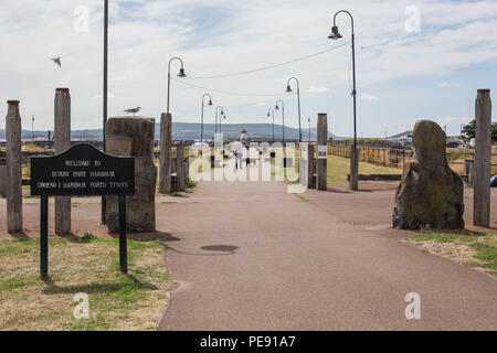 Burry Port Hafen, Carmarthenshire, Wales, UK. Stockfoto