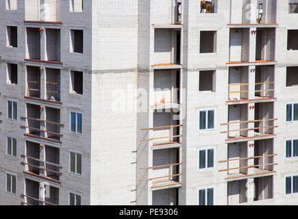 Neue Wohnung Gebäude im Bau. Stockfoto