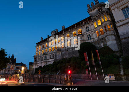 Einbruch in das Schloss von Blois, Loire Tal, Frankreich Stockfoto