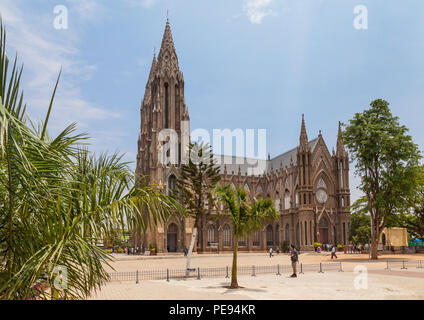 St. Philomenas Kathedrale, Mysore, Indien Stockfoto